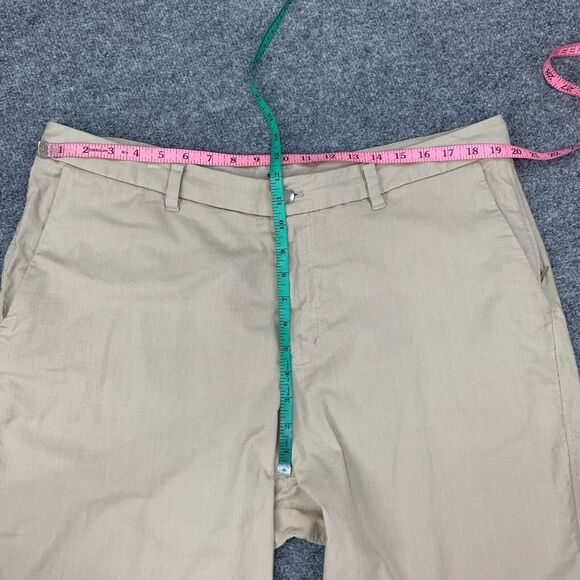 Lululemon Short Mens 38 Straw Beige Commission Flat Front Stretch Golf Chino - Picture 5 of 12